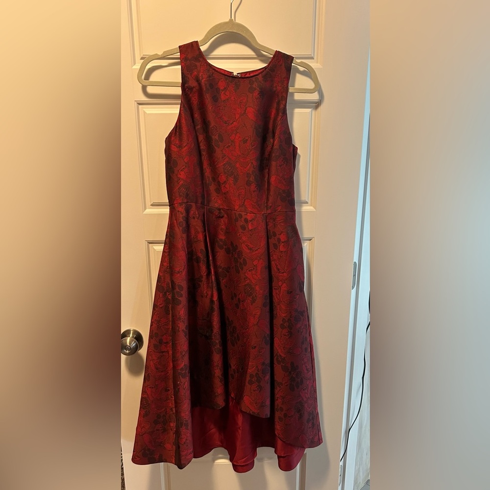 Burgundy dress